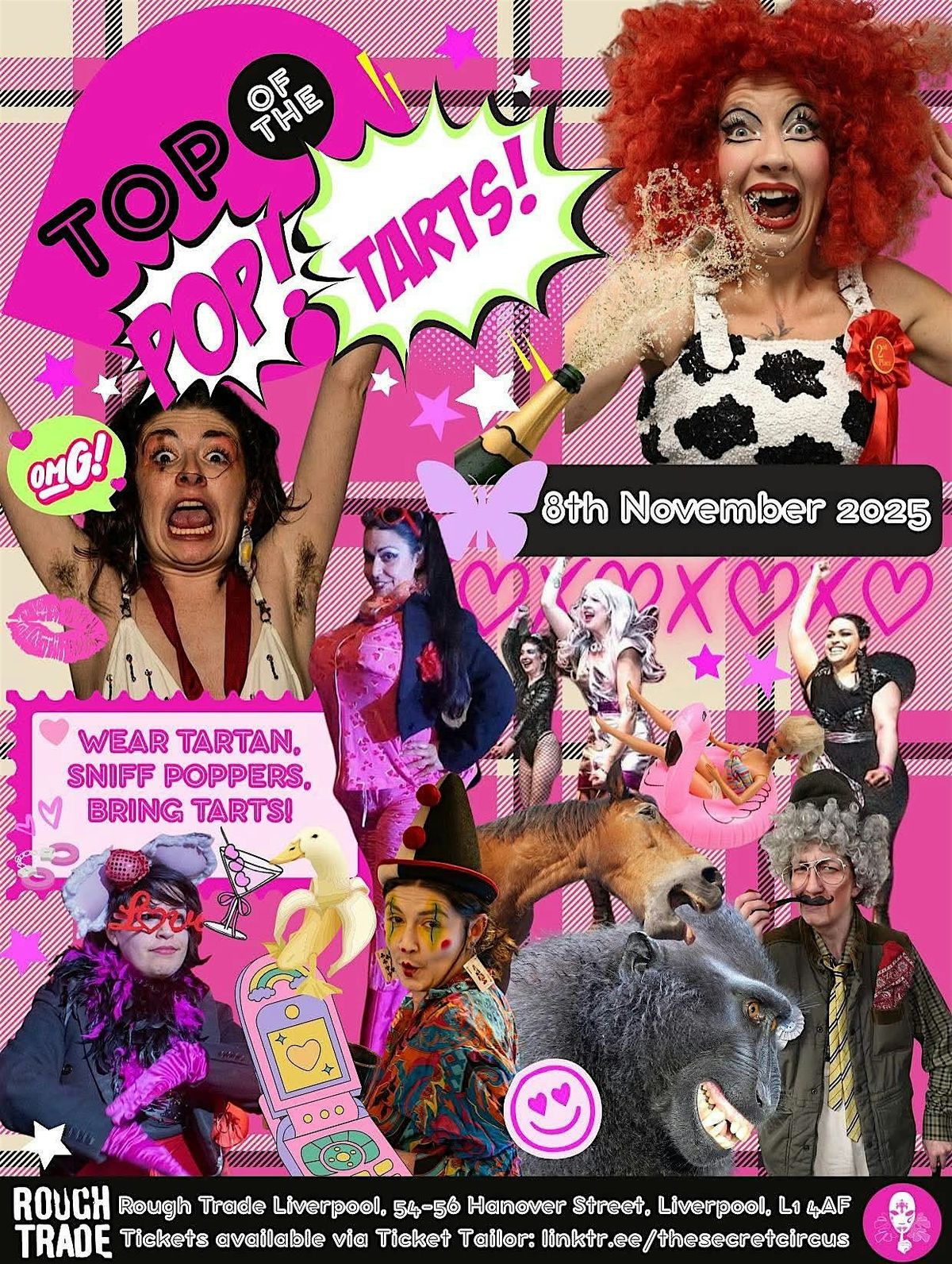 The Secret Circus Presents: Top of the Pop Tarts!, 8 November | Event in Liverpool | AllEvents