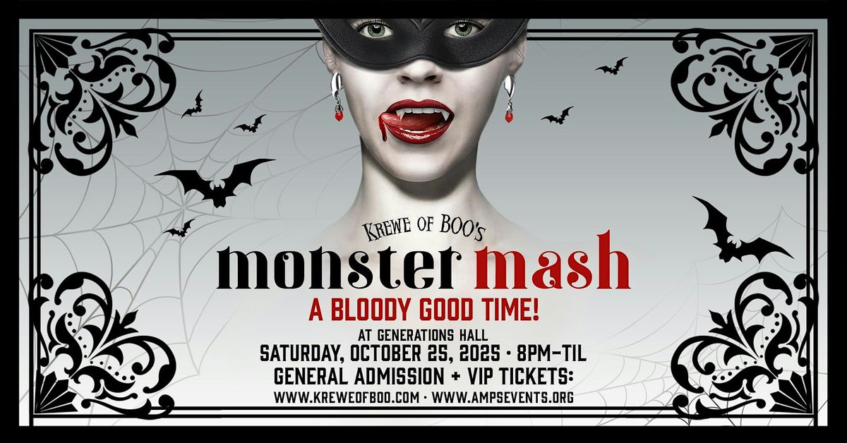 Krewe of Boo! presents MONSTER MASH 2025 (Official Parade After-Party), 25 October | Event in New Orleans