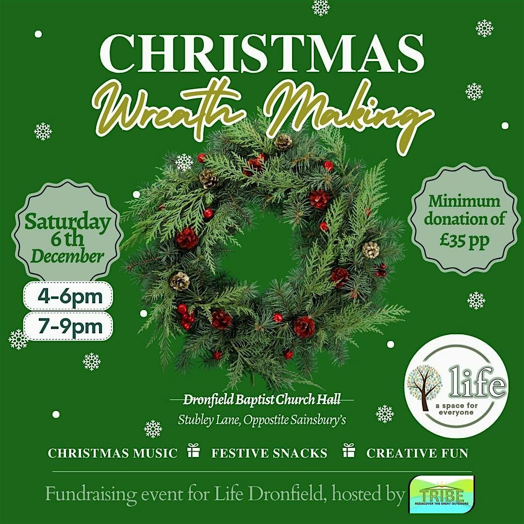 Christmas Willow Wreath Making 7-9pm, 6 December | Event in Dronfield | AllEvents
