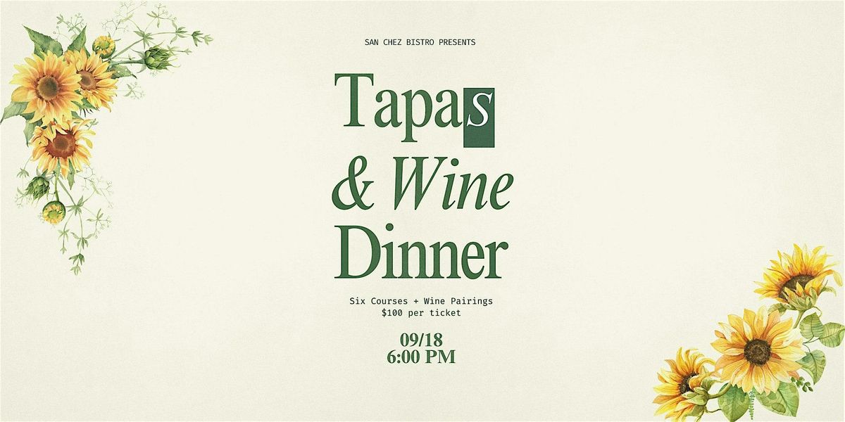 Tapas & Wine Dinner, 18 September | Event in Grand Rapids | AllEvents