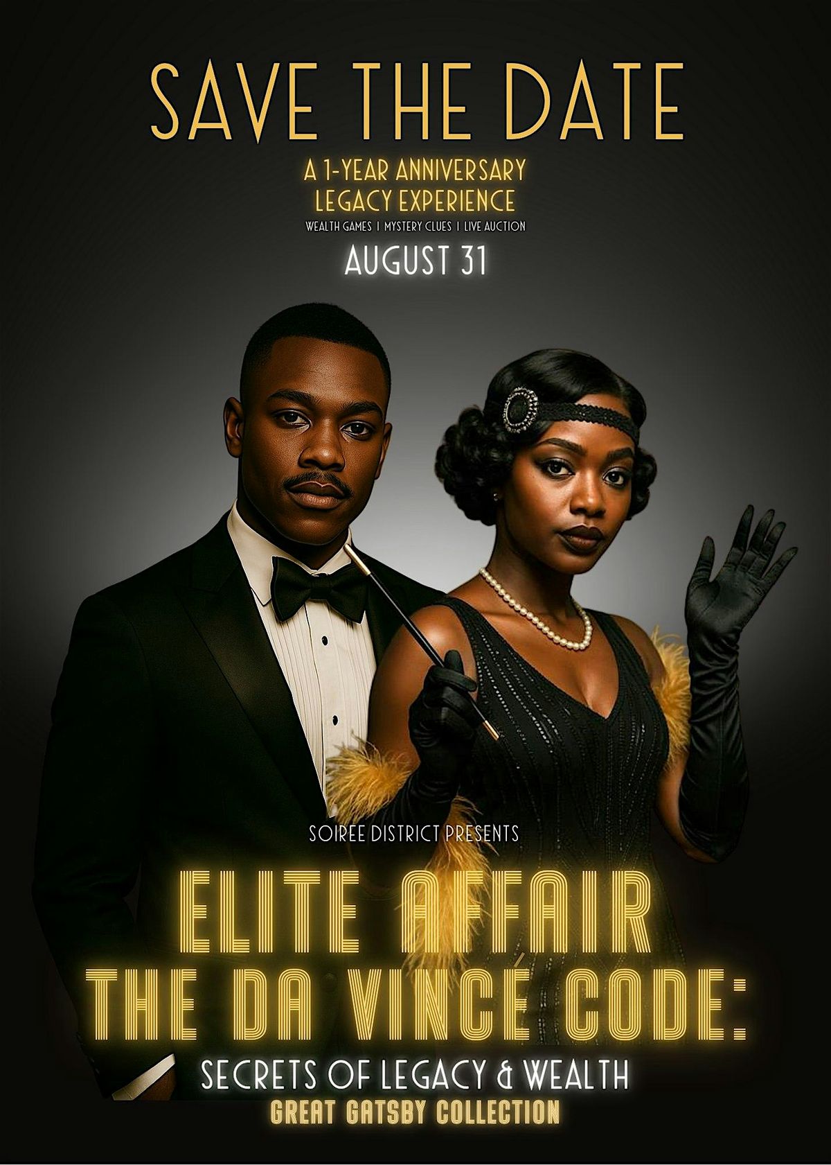 ELITE AFFAIR: The Da Vincé Code Edition, 31 August | Event in Brockton | AllEvents