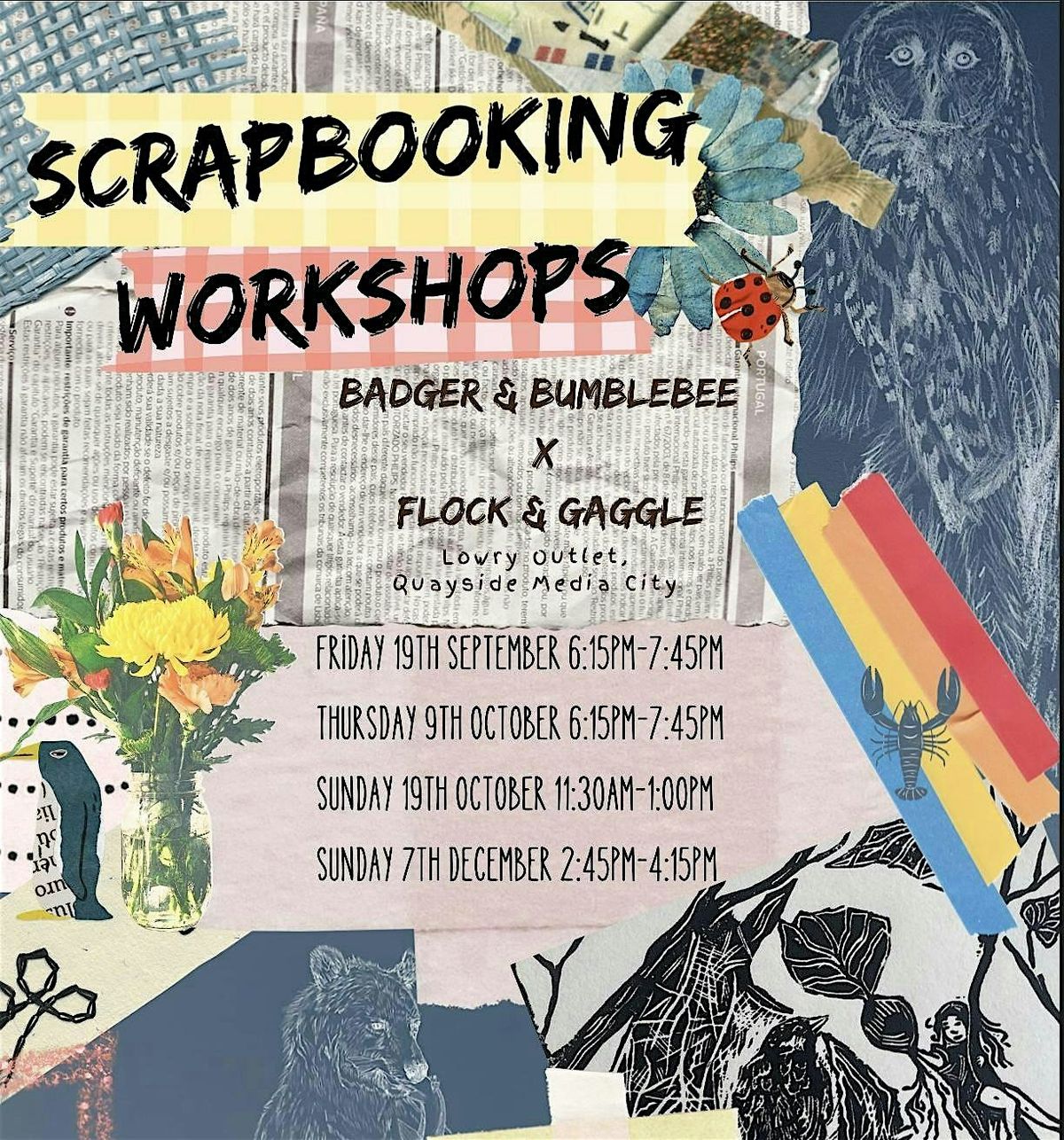 Scrapbooking Workshops at Flock & Gaggle, 19 September | Event in Salford | AllEvents