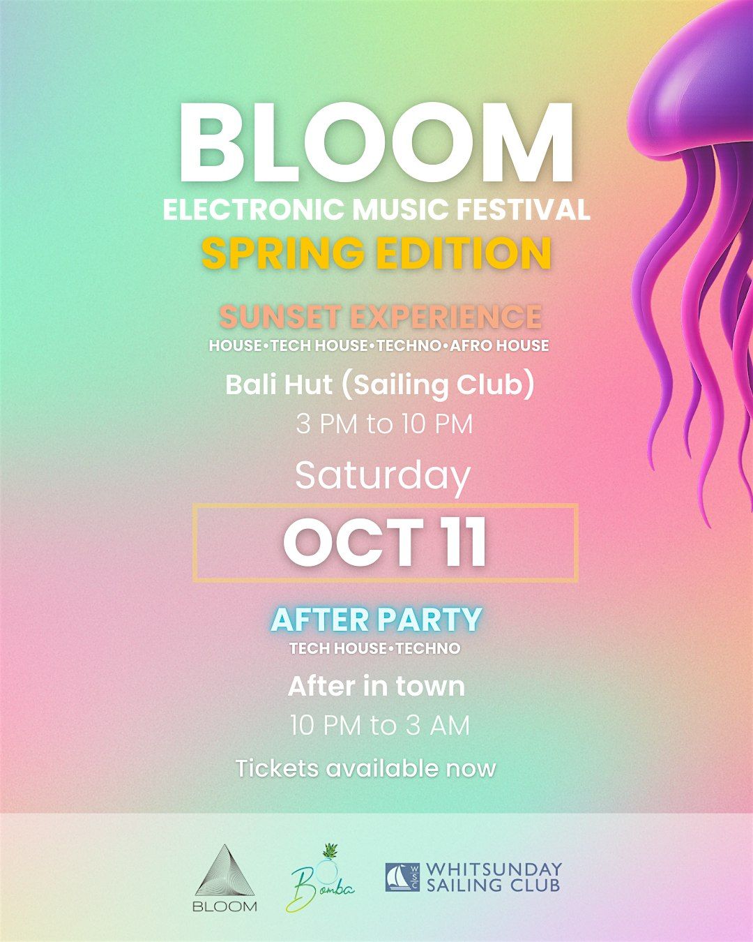 BLOOM FESTIVAL SPRING EDITION, 11 October | Event in Airlie Beach | AllEvents