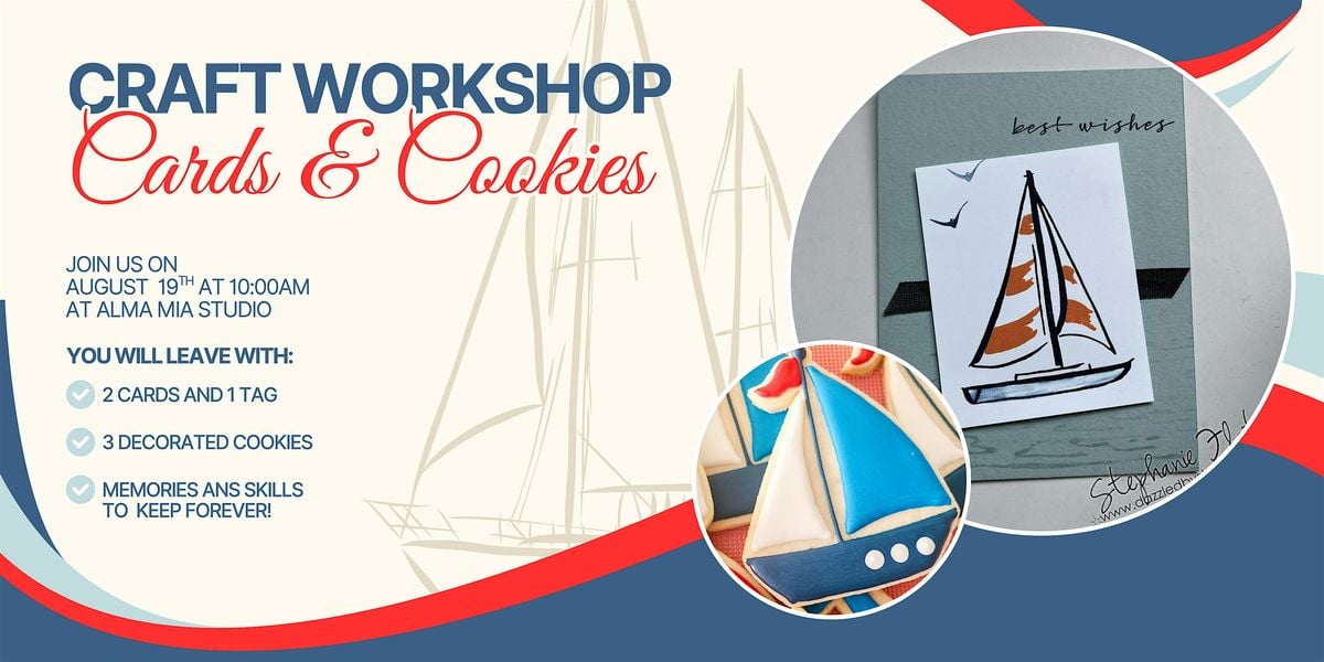 Sailboat Craft Workshop: Cards & Cookies, 19 August | Event in Grand Rapids | AllEvents