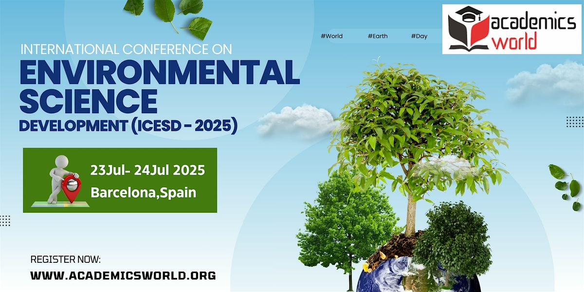 International Conference on Environmental Science and Development (ICESD ), 23 July | Event in Barcelona | AllEvents