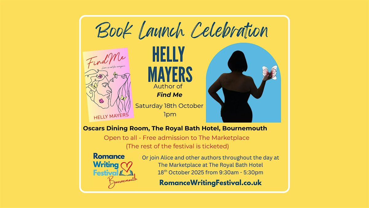 Book Launch - Helly Mayers - Find Me, 18 October | Event in Bournemouth | AllEvents