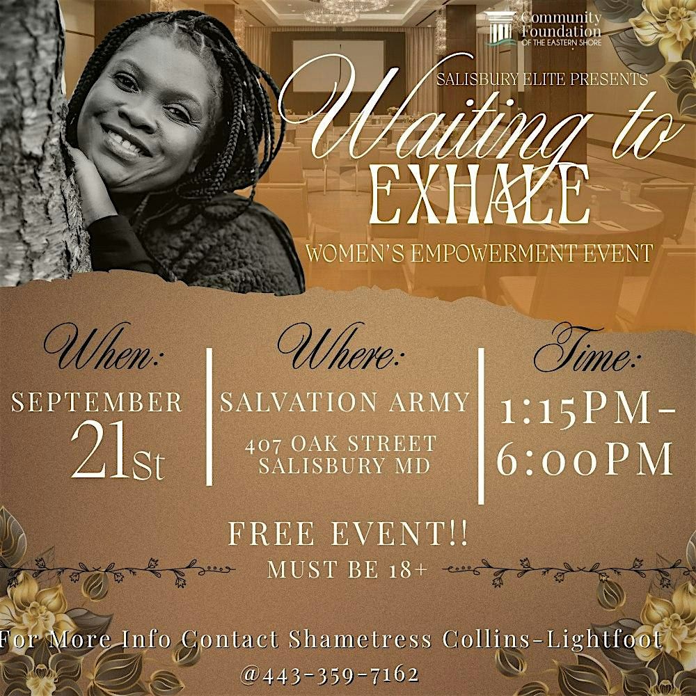 Waiting To Exhale Women’s Empowerment Event, 21 September | Event in Salisbury | AllEvents