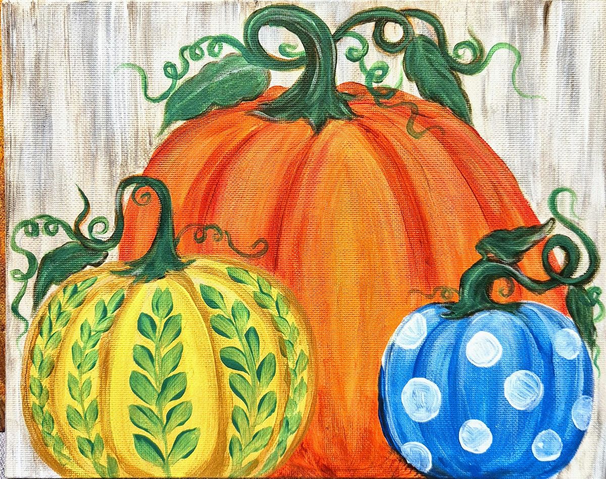 Colourful Pumpkins Sip n Paint, 29 October | Event in Adlington | AllEvents