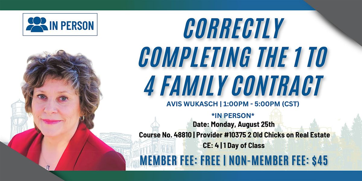 Correctly Completing The 1 to 4 Family Contract, 25 August | Event in Round Rock | AllEvents