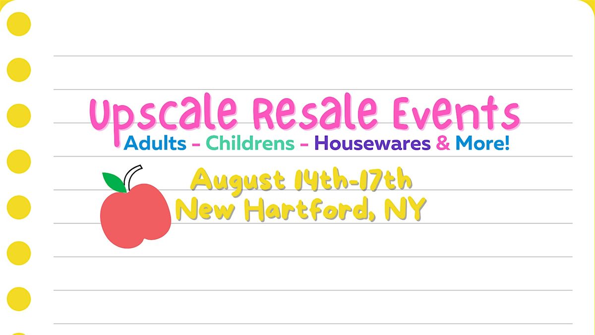 August Back to School/Fall Consignment Event, 14 August | Event in New Hartford | AllEvents