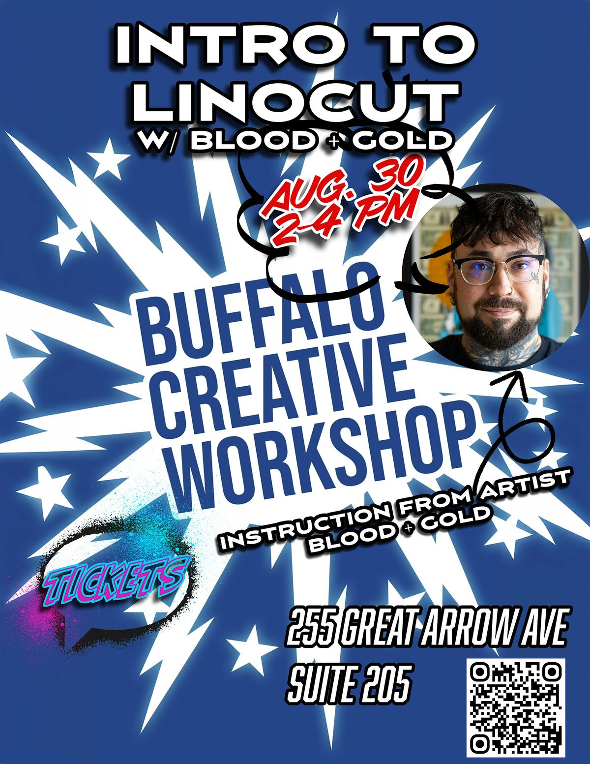 Intro To Linocut with Blood & Gold, 30 August | Event in Buffalo | AllEvents