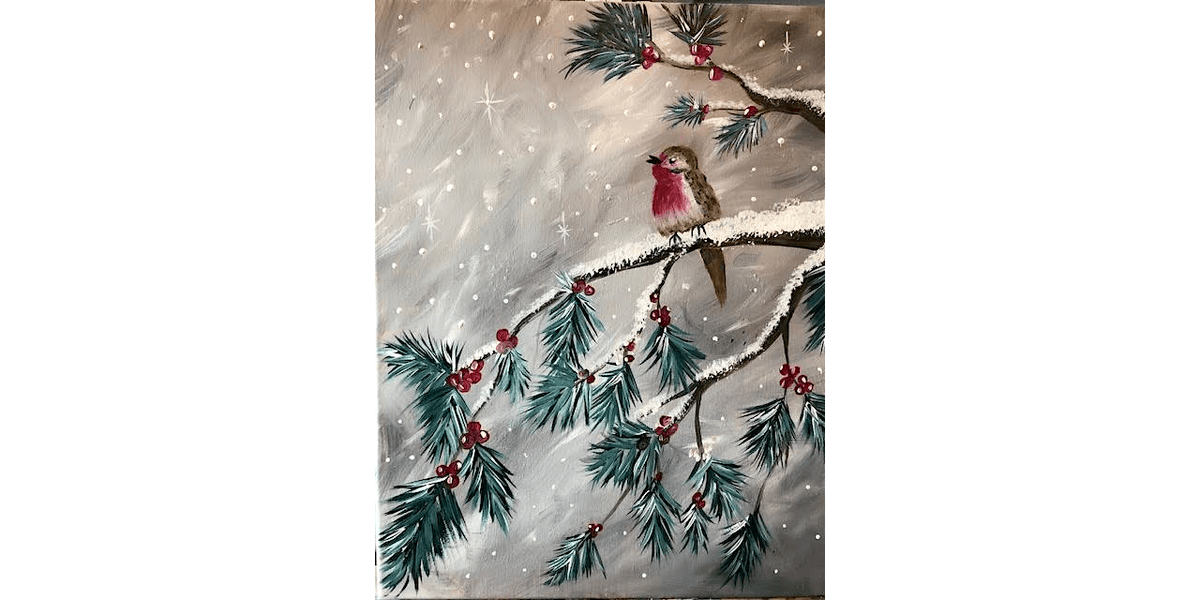 Winter Chickadee - Paint and Sip in Tyler | Classpop!™, 20 December | Event in Tyler | AllEvents
