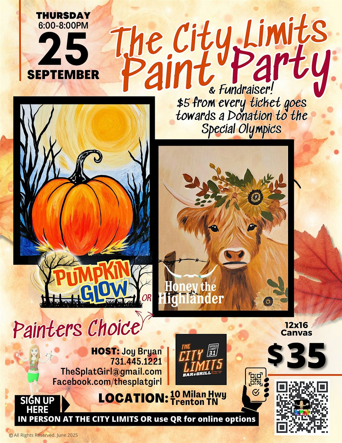 Paint, Sip & Support a Great Cause at The City Limits Bar & Grill, 25 September | Event in Trenton