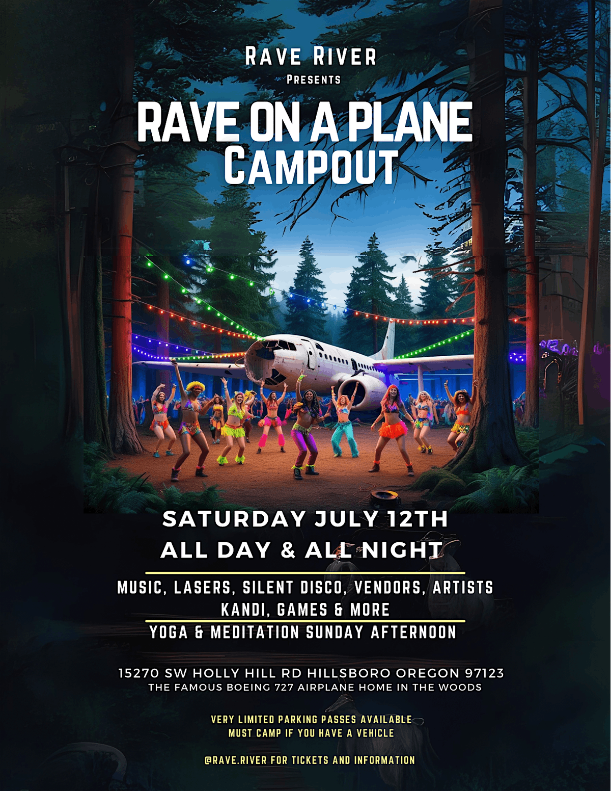 Rave River Presents: Rave On A Plane Campout, 12 July | Event in Hillsboro | AllEvents