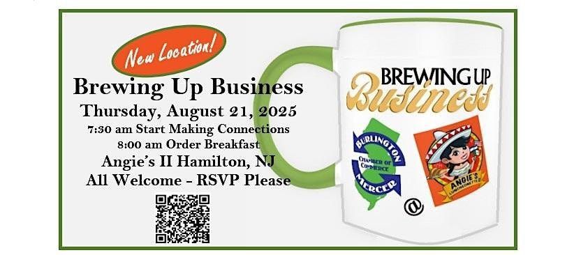 Brewing Up Business - Making Connections While Breakfasting, 21 August | Event in Hamilton Township | AllEvents