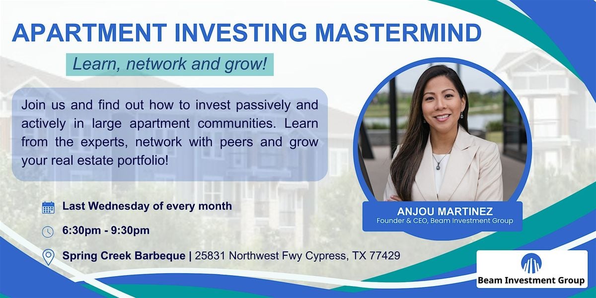 Apartment Investing Mastermind, 29 October | Event in Cypress | AllEvents