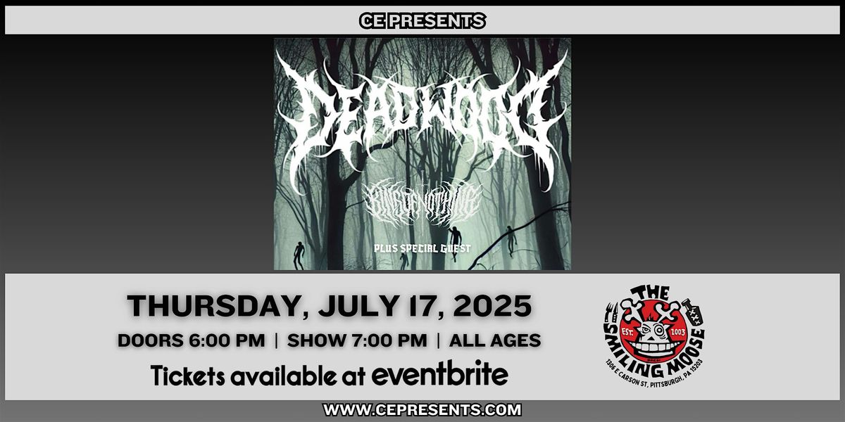 Deadwood & King of Nothing, 17 July | Event in Pittsburgh | AllEvents