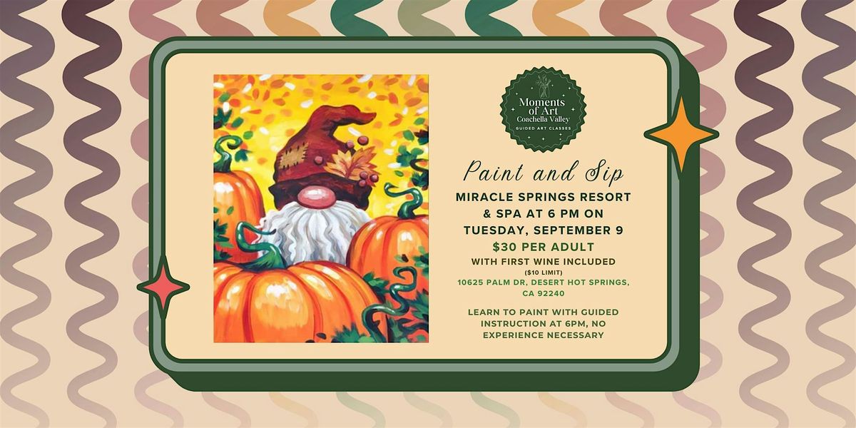 Fall Garden Gnome Paint and Sip, 9 September | Event in Desert Hot Springs | AllEvents