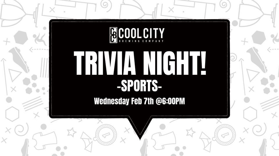 Sports Trivia Night , Cool City Brewing Company, Two Rivers, February 7