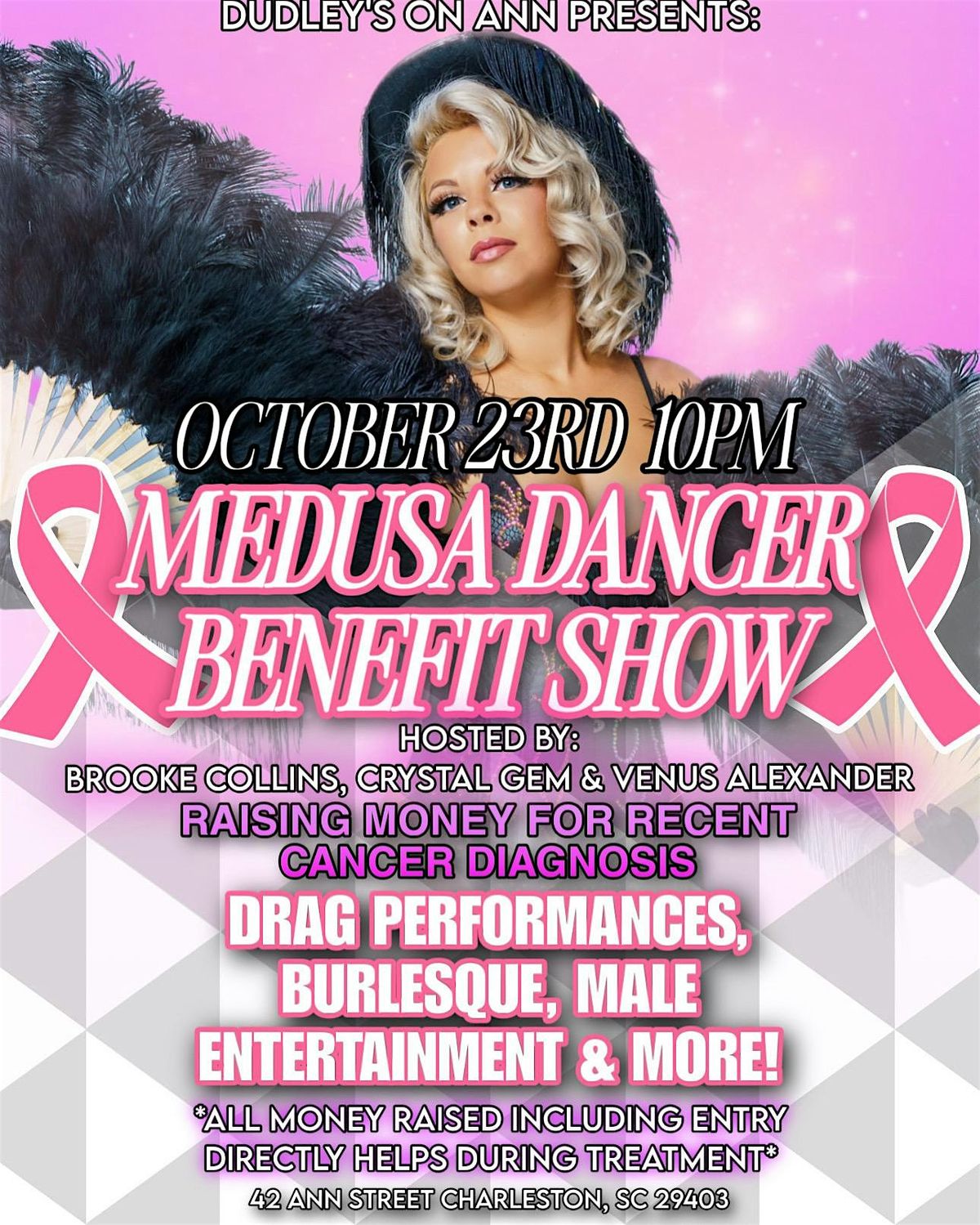 Dudleys Benefit Show for Medusa Dancer, 23 October | Event in Charleston | AllEvents
