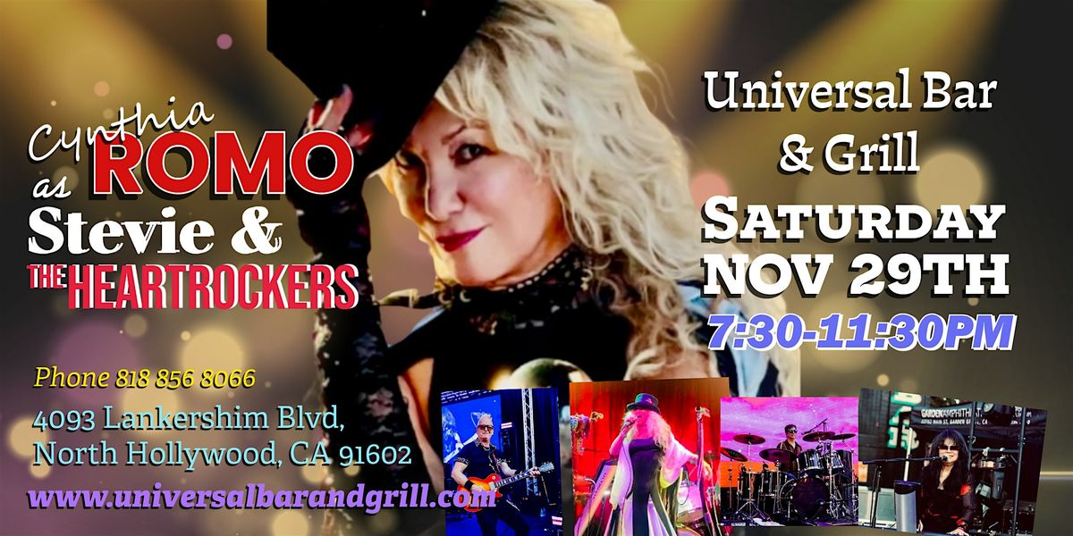 Cynthia as Stevie & The HeartRockers at Universal Bar & Grill | Event in Los Angeles | AllEvents