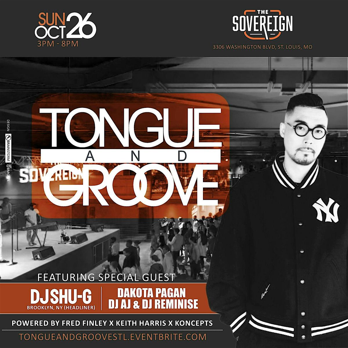 Tongue & Groove – Live at The Sovereign | Featuring DJ SHU-G, Brooklyn, NY, 26 October | Event in St. Louis