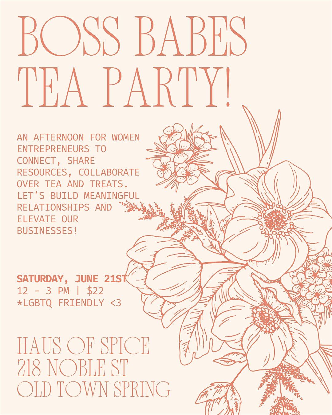 Boss Babes Tea Party!, 21 June | Event in Spring | AllEvents