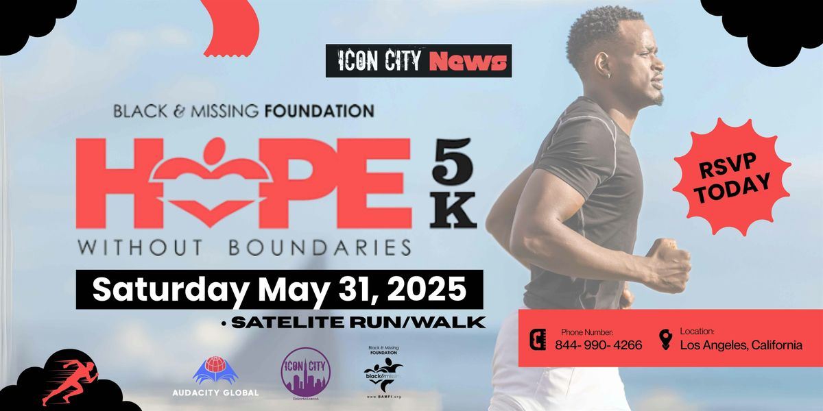 Black & Missing 5K – West Coast Satellite Walk (Los Angeles), 31 May | Event in View Park-Windsor Hills