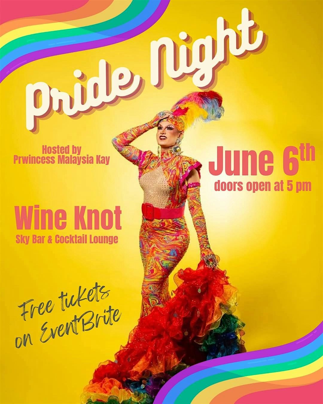Pride Night at Wine Knot Sky Bar & Cocktail Lounge, 6 June | Event in Wilmington | AllEvents