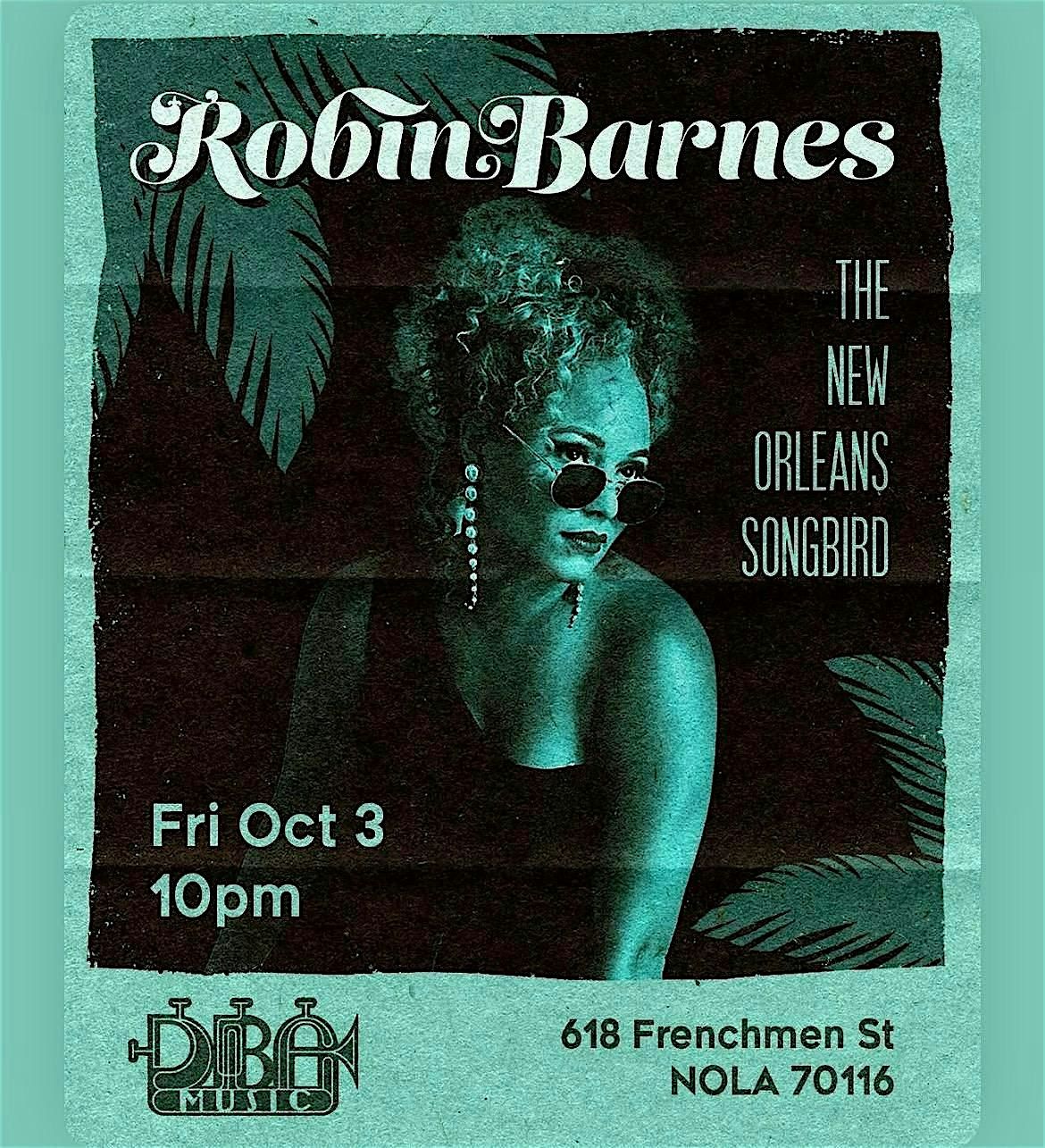 Robin Barnes, 3 October | Event in New Orleans | AllEvents