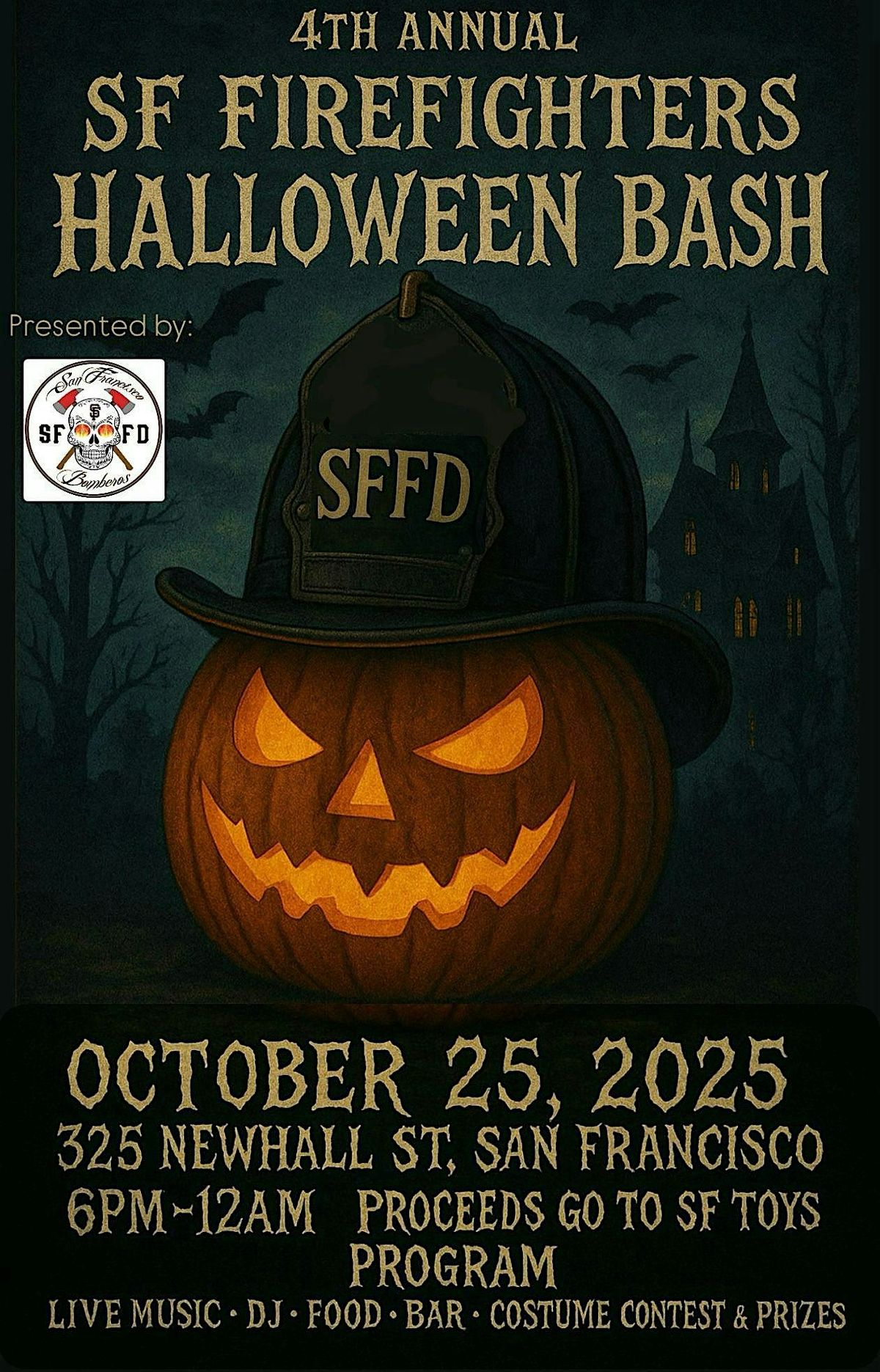 SF Firefighters Halloween Bash, 25 October | Event in San Francisco | AllEvents