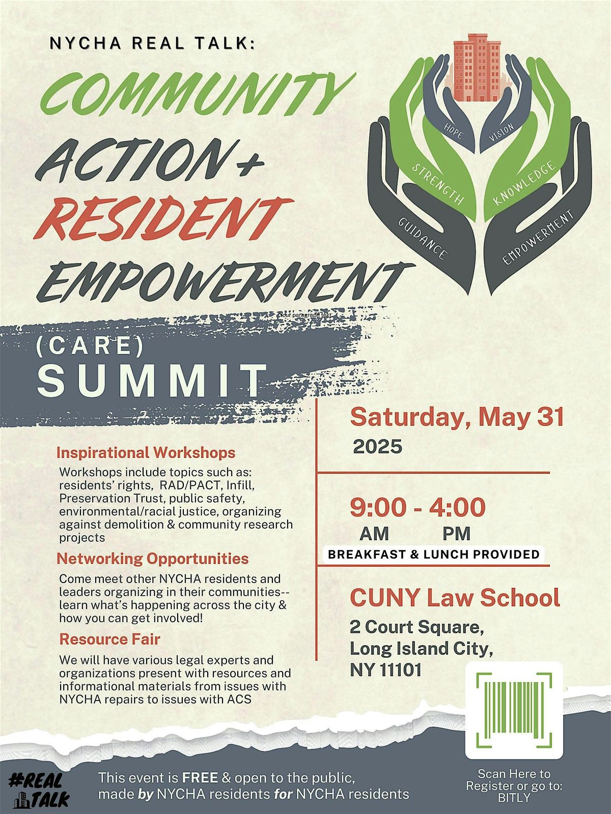 NYCHA Real Talk: Community Action + Resident Empowerment (CARE) Summit, 31 May | Event in Queens | AllEvents
