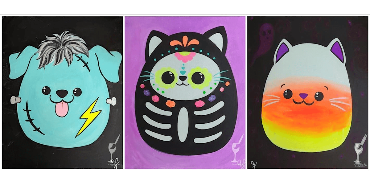 Squishiest Animal Friends - Family Time - Paint and Sip in San Antonio | Classpop!™, 25 October | AllEvents