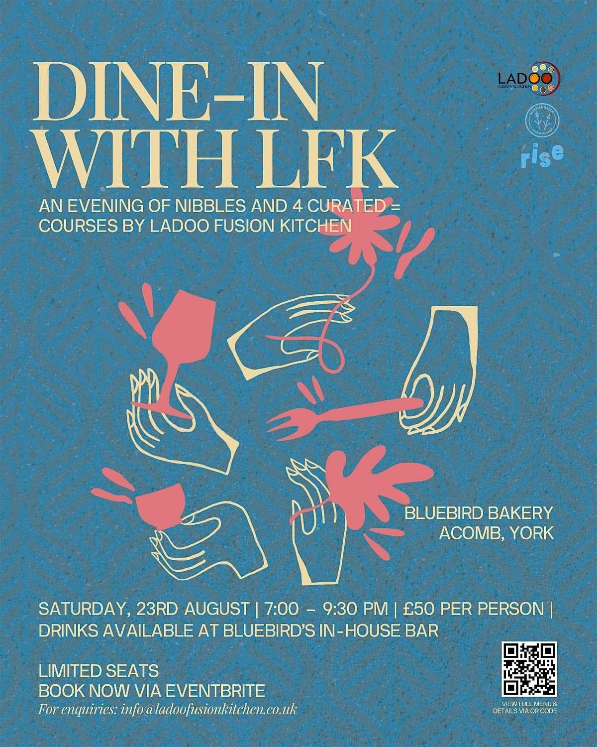Dine in with LFK, 23 August | Event in Acomb | AllEvents