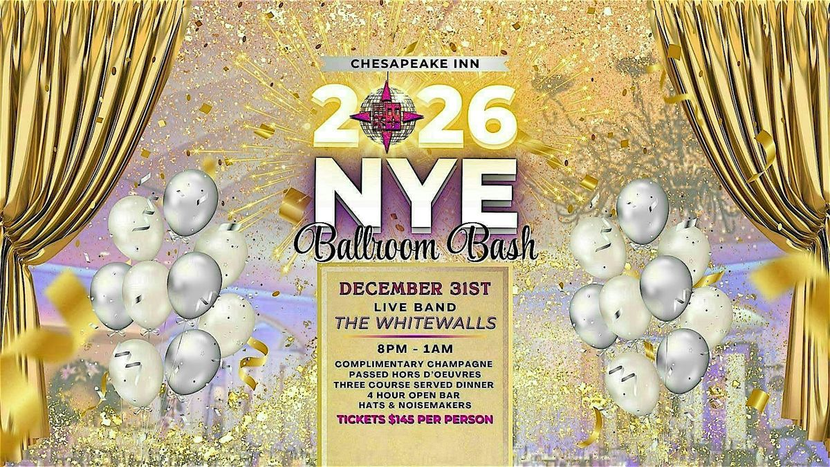 NYE Ballroom Bash 2026 at Chesapeake Inn!, 31 December | Event in Chesapeake City | AllEvents
