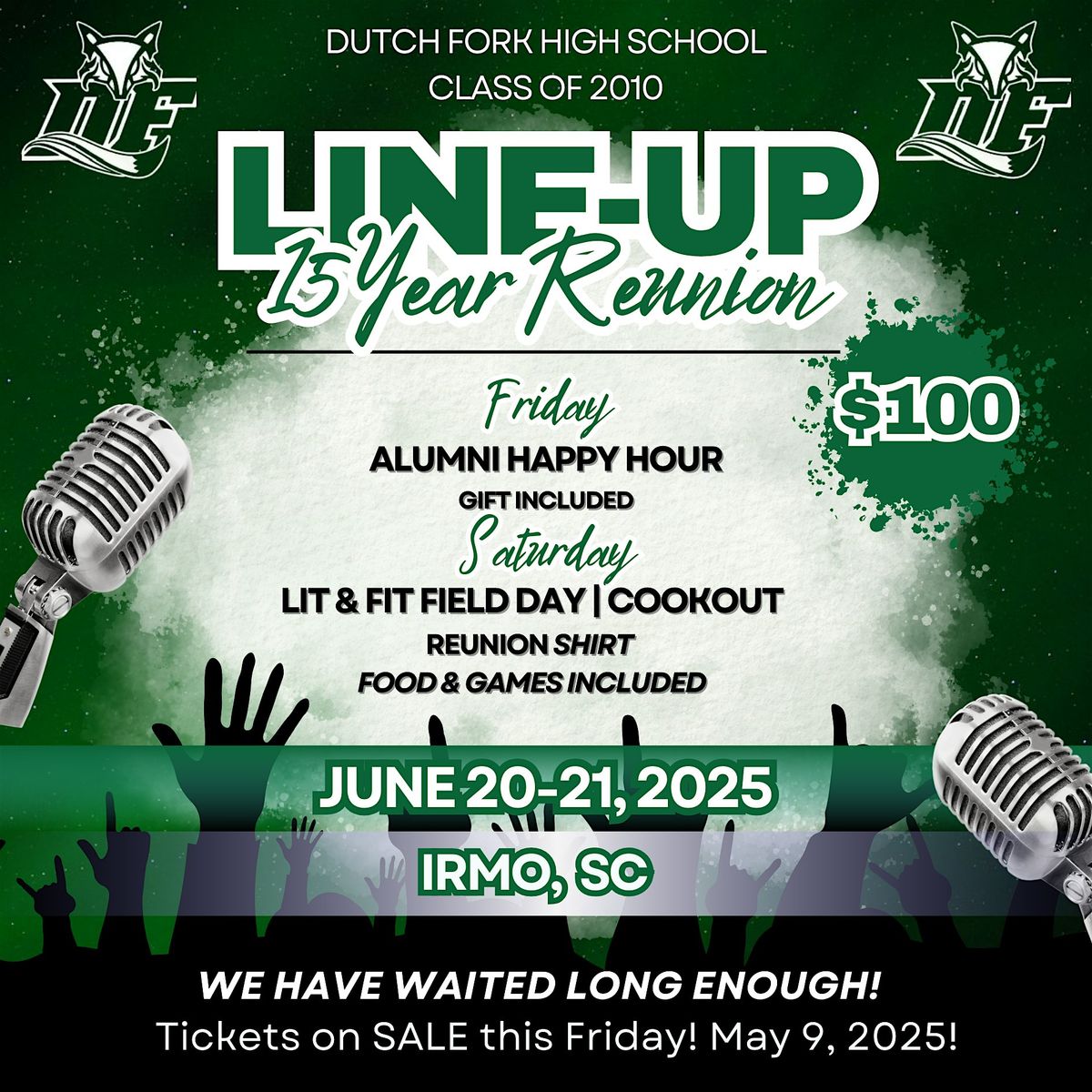 Dutch Fork High School Class of 2010 | 15 Year Reunion, 20 June | Event in Columbia | AllEvents