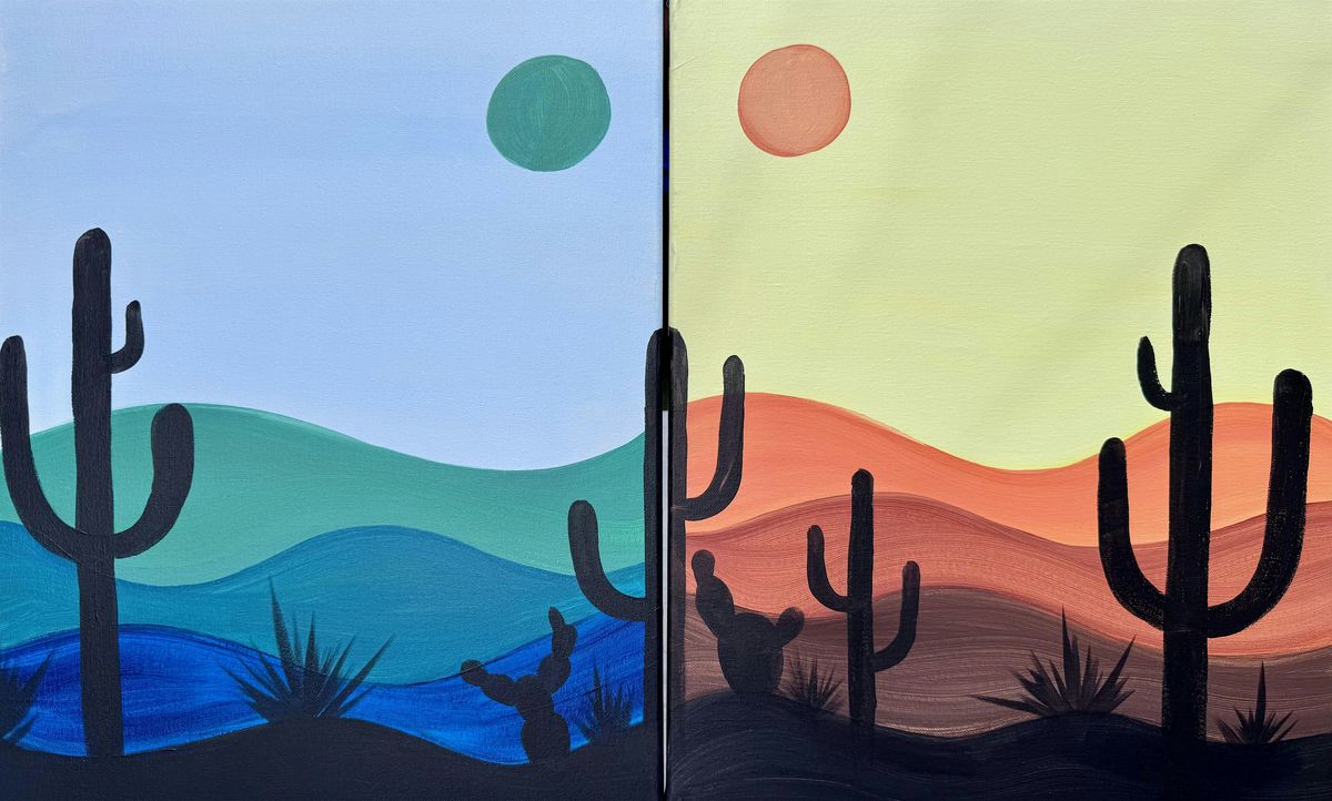 Sun & Moon Desert Landscape Paint & Sip, 10 August | Event in Springfield | AllEvents