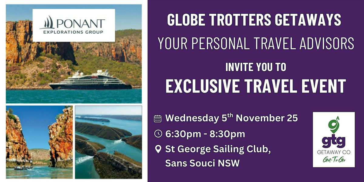 Discover PONANT  Explorations with GTG Getaway Co, 5 November | Event in Sans Souci | AllEvents