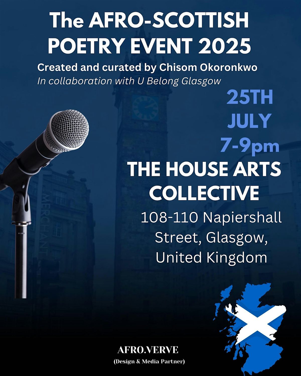 Afro-Scottish Poetry Event 2025, 25 July | Event in Glasgow | AllEvents