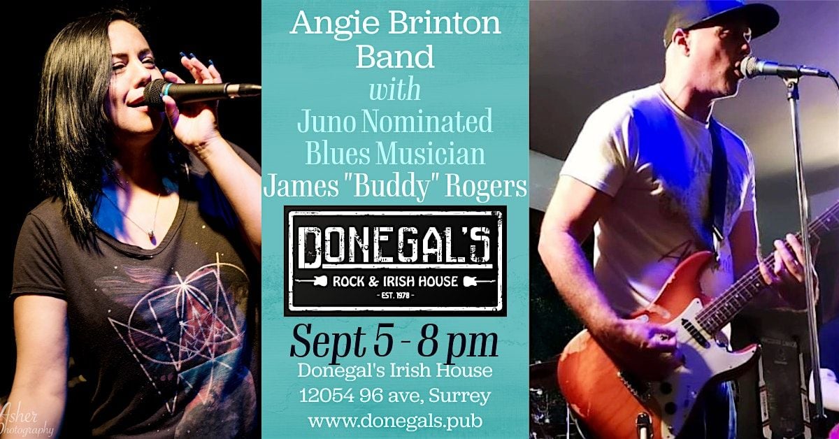 Angie Brinton Band with Juno Nominated Blues Musician James "Buddy" Rogers, 5 September | AllEvents