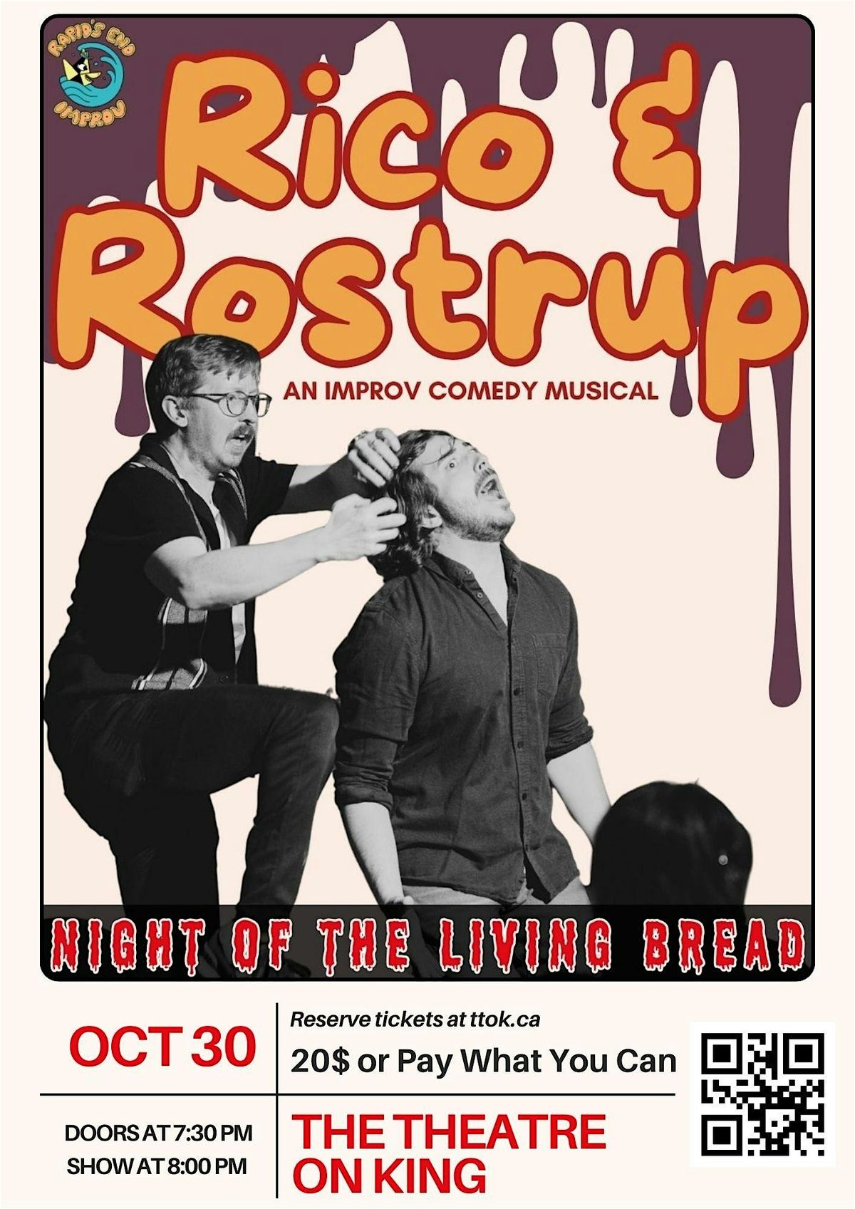 RICO & ROSTRUP: NIGHT OF THE LIVING BREAD, 30 October | Event in Peterborough | AllEvents