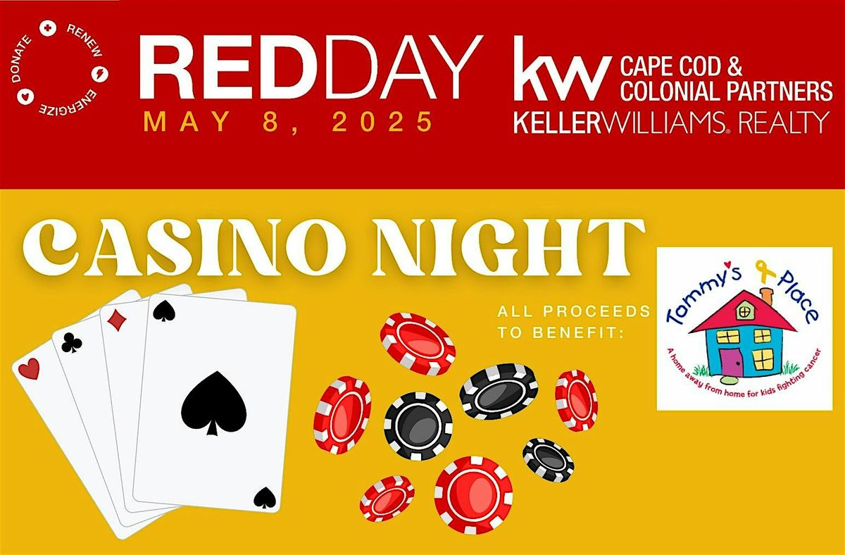 RED Day 2025 Casino Night Fundraiser to Benefit Tommy's Place, 8 May | Event in Wareham | AllEvents