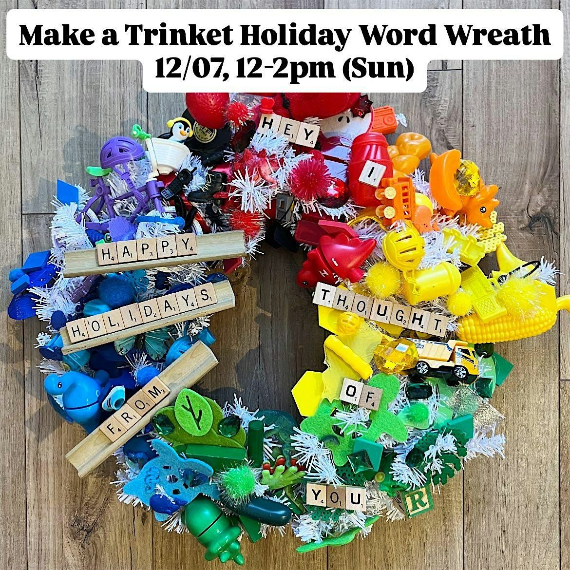 Make a Trinket Holiday Word Wreath | Event in Chicago | AllEvents