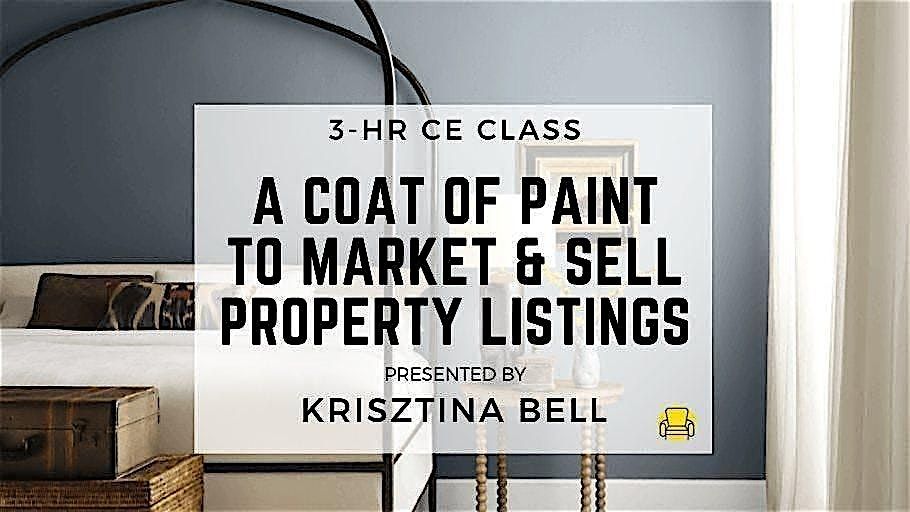 3HR  CE Class - A Coat of Paint to Market & Sell Property Listings, 29 October | Event in Atlanta | AllEvents