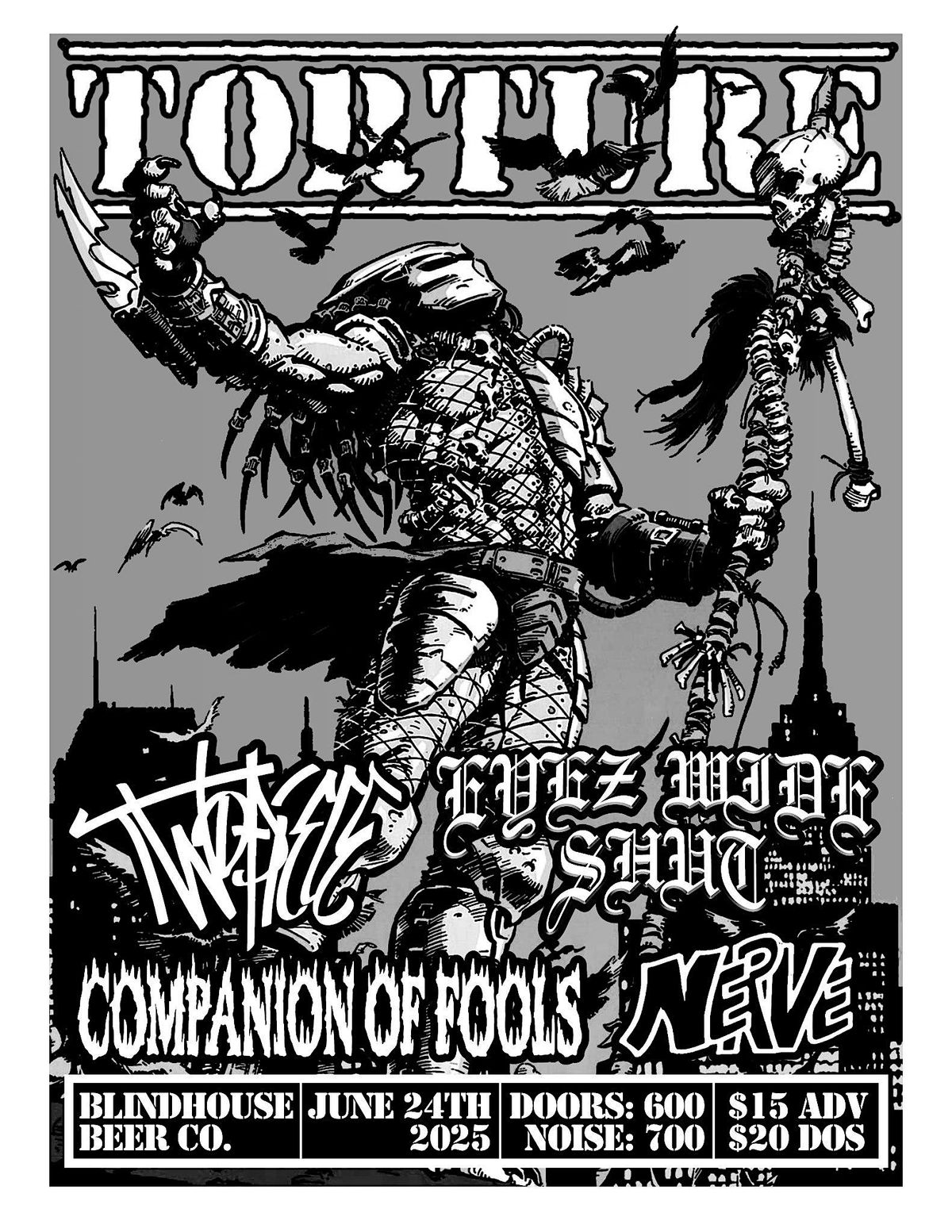 TORTURE @ BLINDHOUSE BEER CO., 24 June | Event in Roanoke | AllEvents