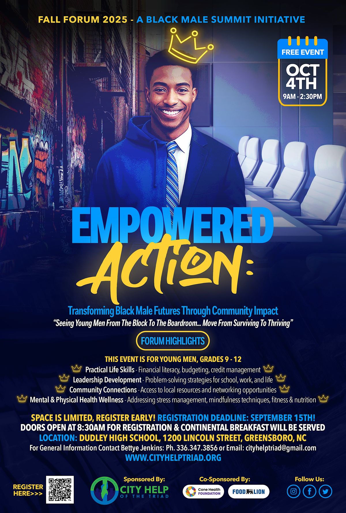 Fall Forum 2025 - A Black Male Summit Initiative, 4 October | Event in Greensboro | AllEvents
