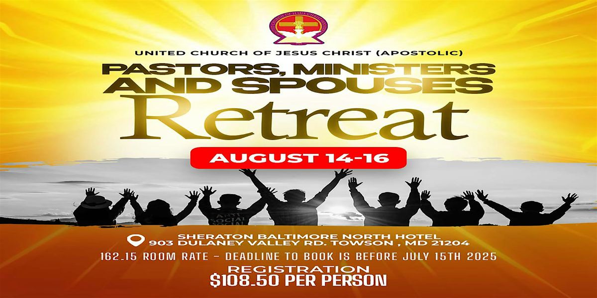 Pastors, Ministers & Spouse Retreat, 14 August | Event in Towson | AllEvents