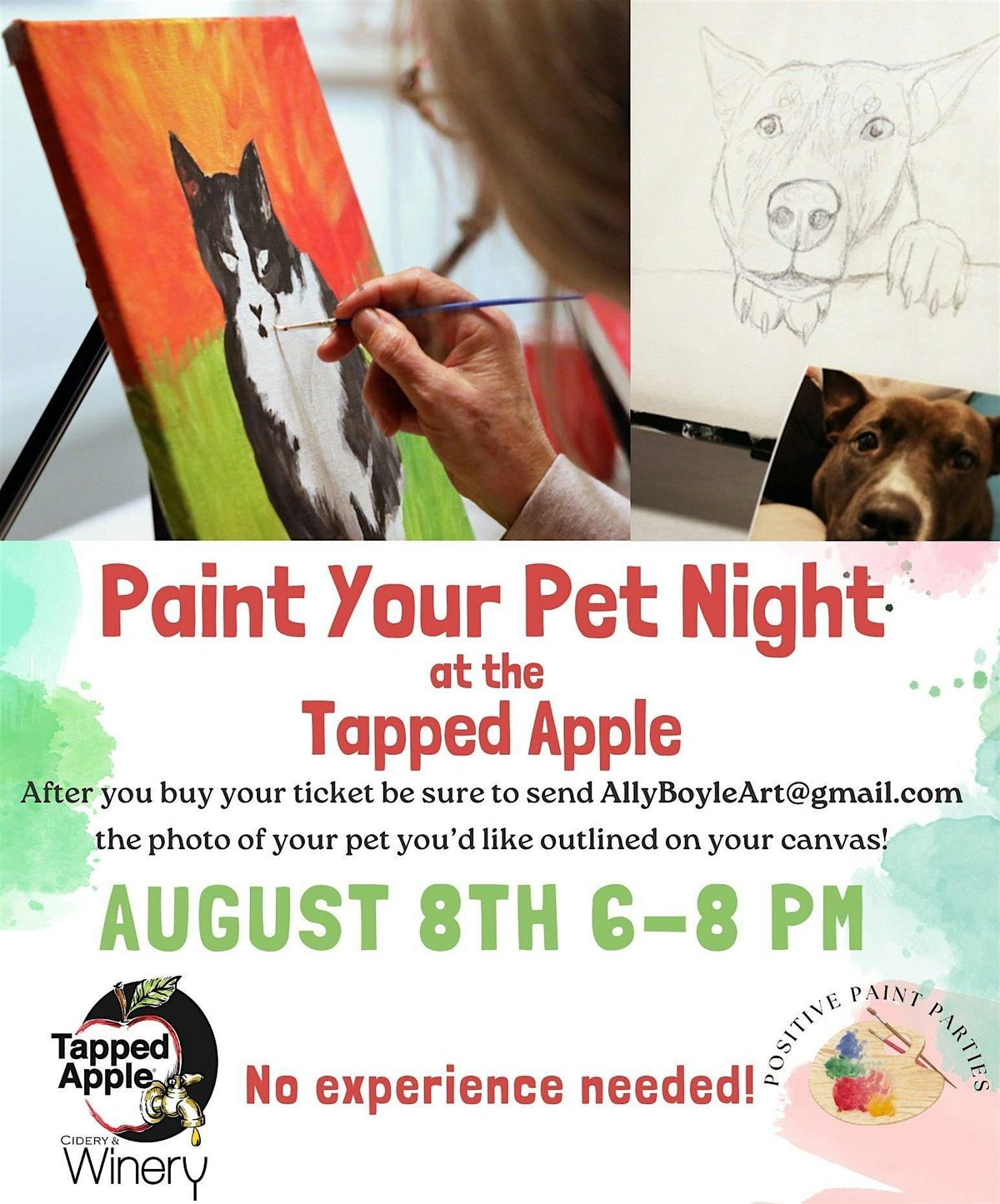 Paint Your Pet at the Tapped Apple, 8 August | Event in Westerly | AllEvents