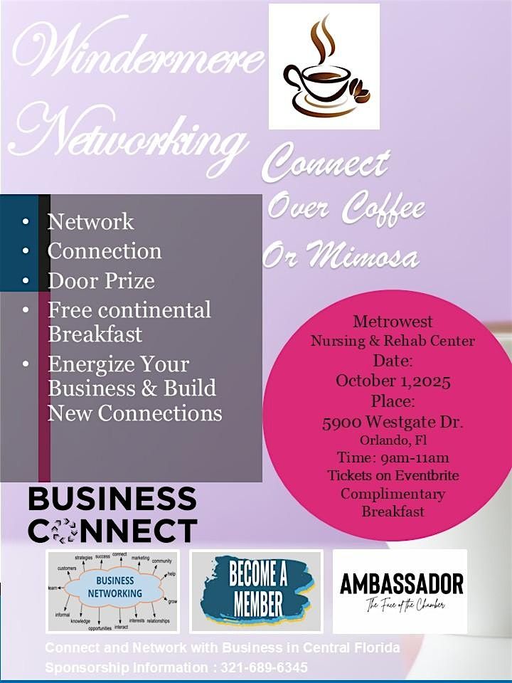 Connect over coffee or Mimosa | Event in Orlando | AllEvents