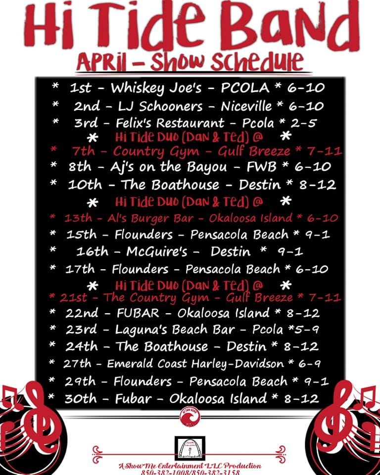 Hi Tide DUOThe Country Gym, The Country Gym, Gulf Breeze, April 21
